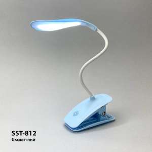 Лампа светодиодная аккумуляторная с прищепкой SST-812 (голубой)